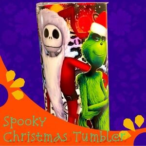 🆕 Jack & Grinch Spooky Christmas Nightmare - Stainless Steel Tumbler - 20oz